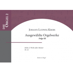 Ausgewählte Orgelwerke Band 3 - Johann Ludwig Krebs / Arr. Karl Tittel