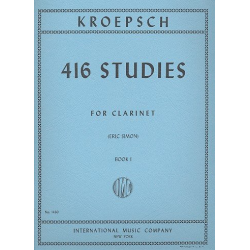 416 Studies vol.1 (nos.1-167) : for clarinet - Fritz Kröpsch