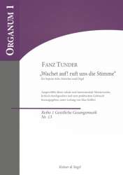Wachet auf ruft uns die Stimme für Sopran, Streicher und Orgel Partitur und Streicherstimmen - Franz Tunder