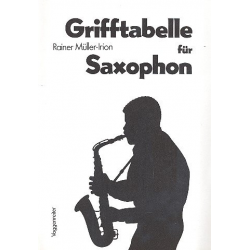 Grifftabelle : für Saxophon - Rainer Müller-Irion