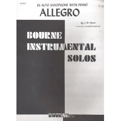 Allegro : for alto saxophone and - Joseph-Hector Fiocco