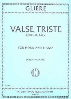 Valse triste op.35,7 : for horn and piano