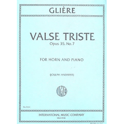 Valse triste op.35,7 : for horn and piano - Reinhold Glière