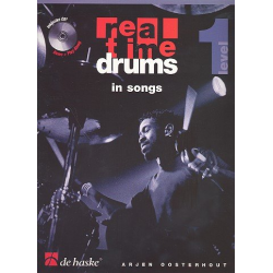 Real Time Drums in Songs (Deutsch) - Buch + CD - Arjen Oosterhout