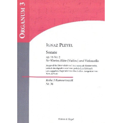 Sonate op.16,2 : für Flöte (Violine), - Ignaz Joseph Pleyel