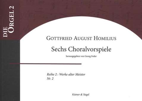 6 Choralvorspiele für Orgel (pedaliter)