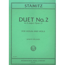 Duet A major no.2 op.12 : - Carl Stamitz