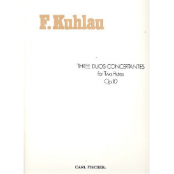 3 Duos Concertantes op.10 . for 2 flutes - Friedrich Daniel Rudolph Kuhlau