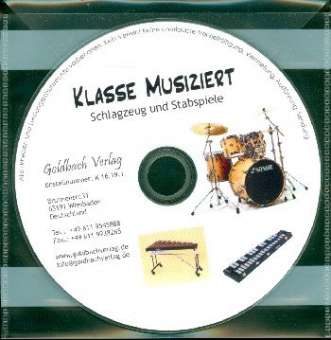 Bläserklassenschule "Klasse musiziert" - CD Schlagzeug und Stabspiele