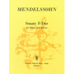 Sonata F-Dur : für Violine und - Felix Mendelssohn-Bartholdy