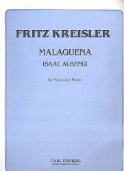 Malaguena : for violin and piano - Isaac Albéniz