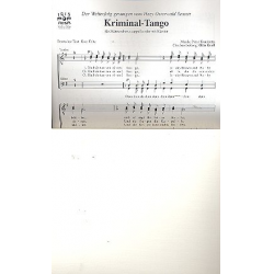 Kriminaltango : für Männerchor a cappella - Piero Trombetta