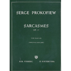 Sarcasmes op.17 : für Klavier - Sergei Prokofieff