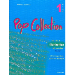 Pop Collection 1  62 Vortragsstücke für Klarinette(n) - Manfred Schmitz