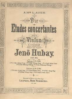 10 Études concertantes op.89 band 1 (Nr.1-5) :