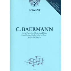 Recital Pieces from Clarinet Method op.63,1 vol.1 (nos.14-27) (+CD) : - Carl Baermann