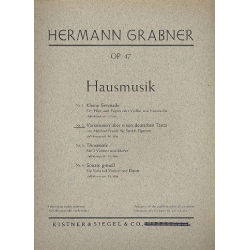 Variationen über einen deutschen Tanz von Melchior Franck op.47,2 - Hermann Grabner