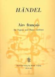 Airs Francais : für Sopran und Bc - Georg Friedrich Händel (George Frederic Handel)