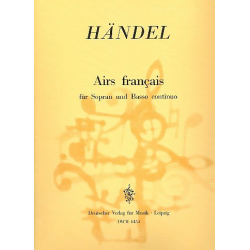 Airs Francais : für Sopran und Bc - Georg Friedrich Händel (George Frederic Handel)