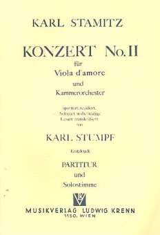 Konzert Nr.2 für Viola d'amore und Kammerorchester