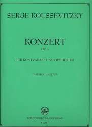 Konzert fis-Moll op.3 (Studienpartitur) - Serge Koussevitzky / Arr. Wolfgang Meyer-Tormin