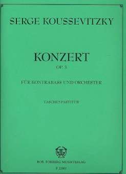 Konzert fis-Moll op.3 (Studienpartitur)