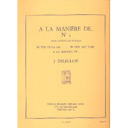 DELECLUSE J. : A LA MANIERE DE N01 - Jacques Delecluse