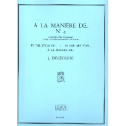 DELECLUSE J. : A LA MANIERE DE N04 - Jacques Delecluse