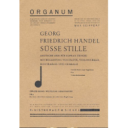 Süße Stille : für Sopran (Tenor), Flöte, - Georg Friedrich Händel (George Frederic Handel)