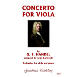 Concerto for Viola and Strings : for viola - Georg Friedrich Händel (George Frederic Handel)
