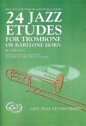 24 Jazz Etudes (+CD) for trombone or baritone horn - Jack Gale