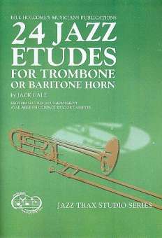 24 Jazz Etudes (+CD) for trombone or baritone horn