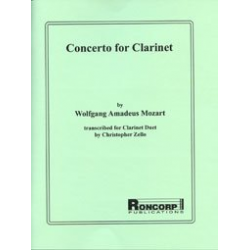 Concerto for Clarinet KV 620 (2 Klarinetten) - Wolfgang Amadeus Mozart / Arr. Christopher Zello