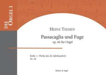 Passacaglia und Fuge op.46 (Orgel) - Heinz Tiessen