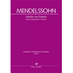 Verleih uns Frieden gnädiglich (Orchestermaterial) - Felix Mendelssohn-Bartholdy