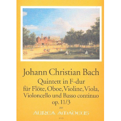 Quintett F-Dur - für Violine, - Johann Christian Bach