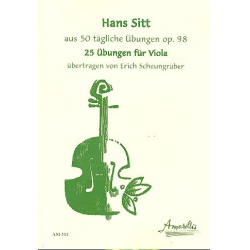 25 Übungen op.98 - für Viola - Hans Sitt
