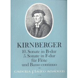 2 Sonaten - für Flöte und Bc - Johann Philipp Kirnberger