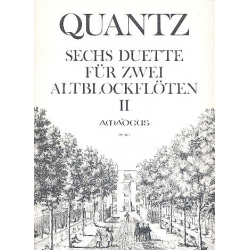 6 Duette op.2 Band 2 (Nr.4-6) - - Johann Joachim Quantz