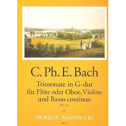 Sonate G-Dur - für Flöte (Oboe), - Carl Philipp Emanuel Bach
