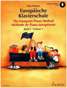 Europäische Klavierschule Band 1 - Noten mit Online-Material