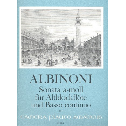 Sonate a-Moll - für Altblockflöte - Tomaso Albinoni