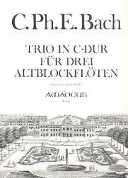 Trio C-Dur - für 3 Altblockflöten - Carl Philipp Emanuel Bach