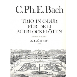 Trio C-Dur - für 3 Altblockflöten - Carl Philipp Emanuel Bach