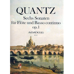 6 Sonaten op.1 - für Flöte und Bc - Johann Joachim Quantz