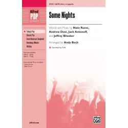 Some Nights SATB A Cappella - Fun (Band) / Arr. Andy Beck
