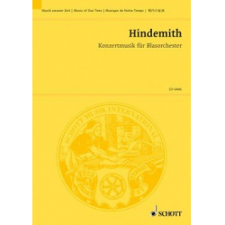 Konzertmusik op.41 für Blasorchester (Studienpartitur) - Paul Hindemith