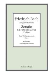 Sonate D-Dur für Flöte und Bc - Johann Christoph Friedrich Bach