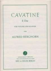 Cavatine E-Dur für Violine und Klavier - Alfred Berghorn