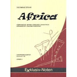 Africa - Saxophonquintett - David Paich & Jeff Porcaro (Toto) / Arr. Joachim Farbowsky